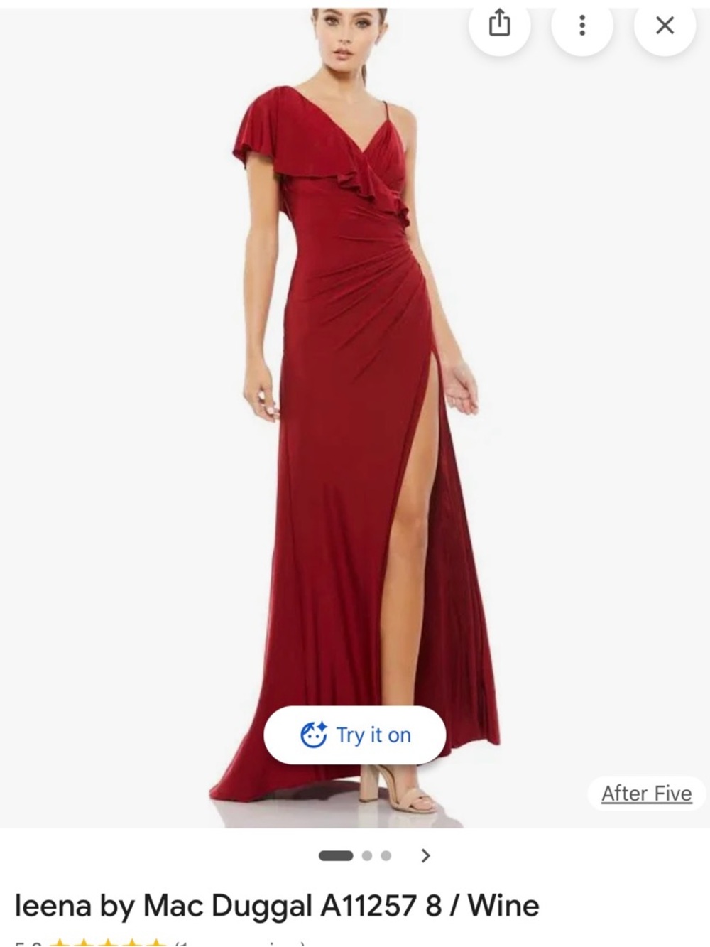 Mac Duggal burgundy dress
